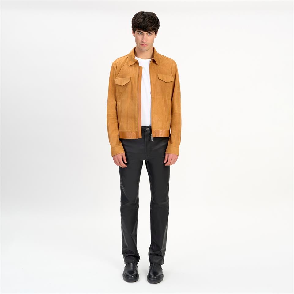 desa 1972 K14485 | Leather Shırt Collar Jacket