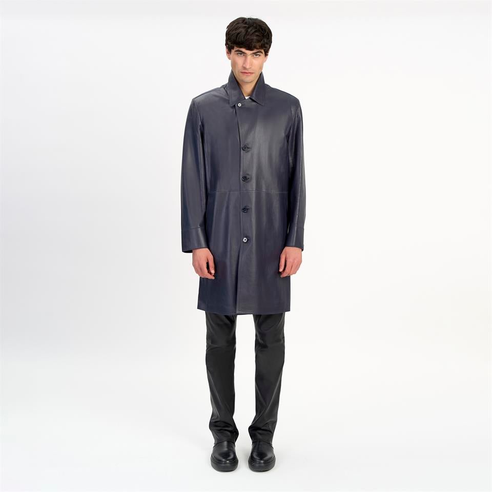 Desa 1972 K14499 | Leather Over Coat