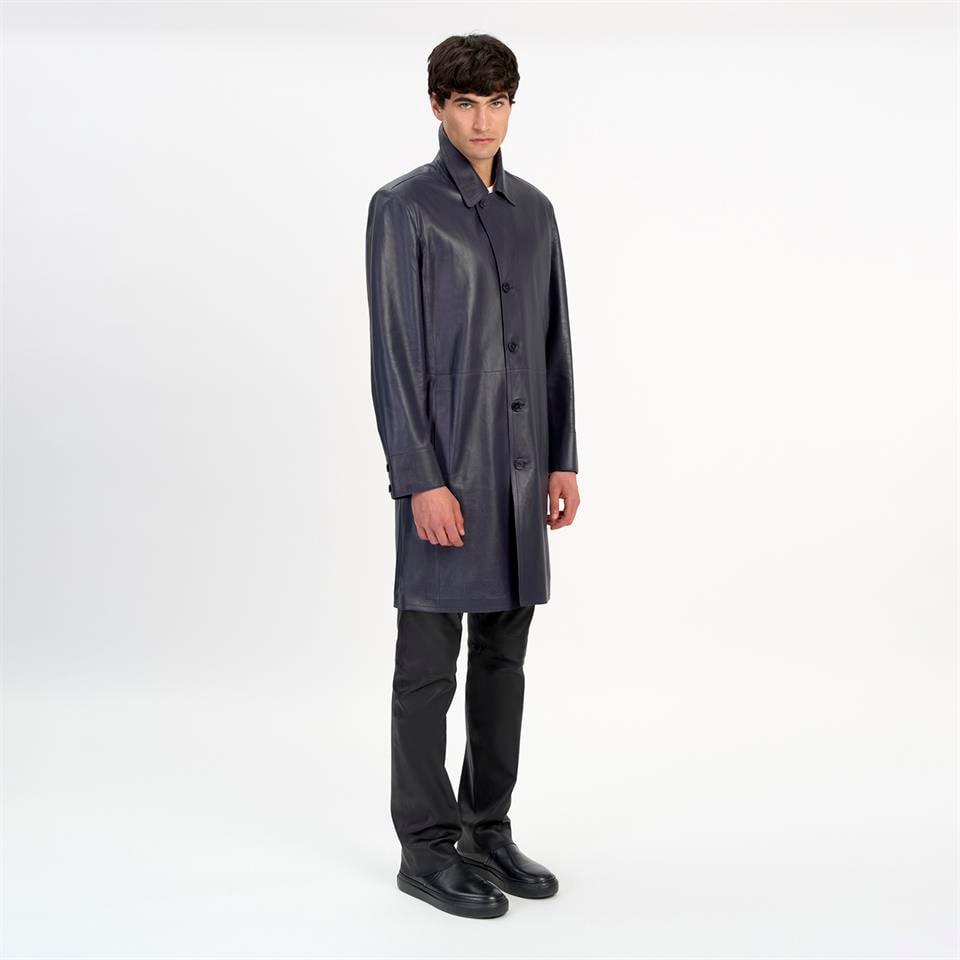 Desa 1972 K14499 | Leather Over Coat