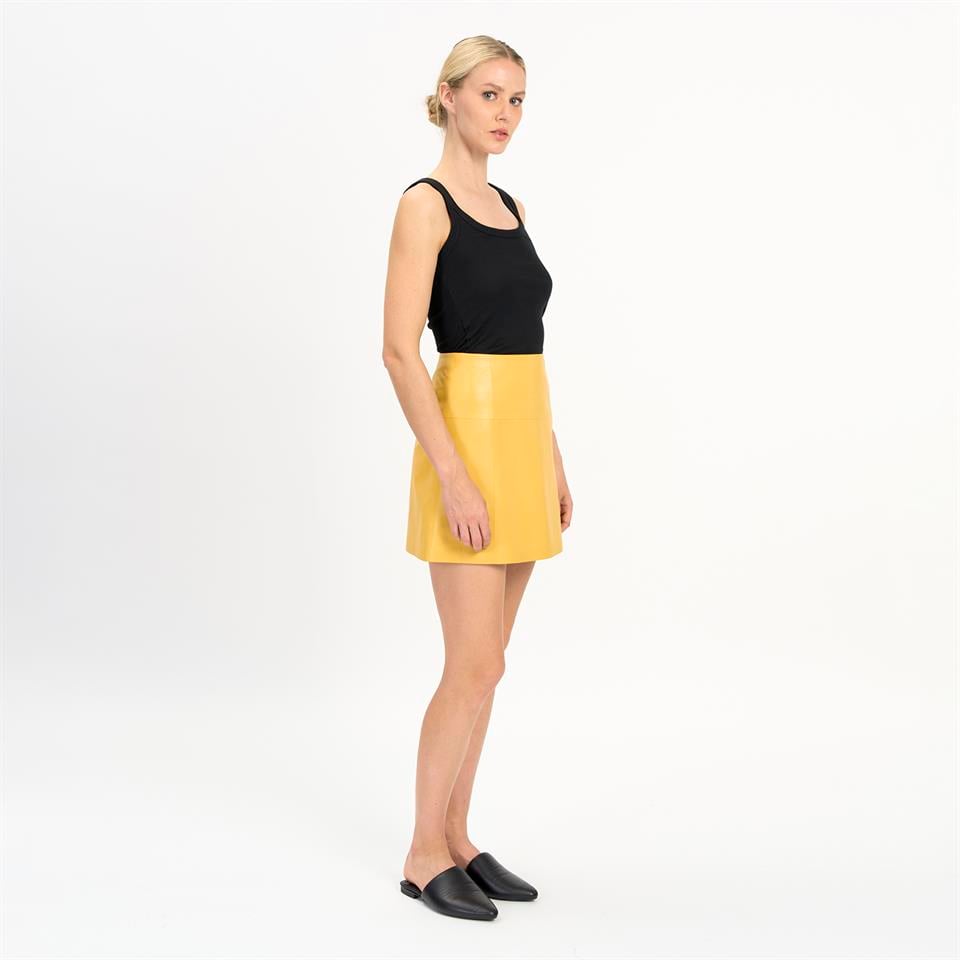 Desa 1972 K14503 | Leather Mini Skirt