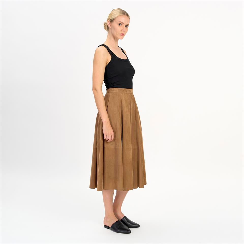 Desa 1972 K14504 | Leather Full Skirt