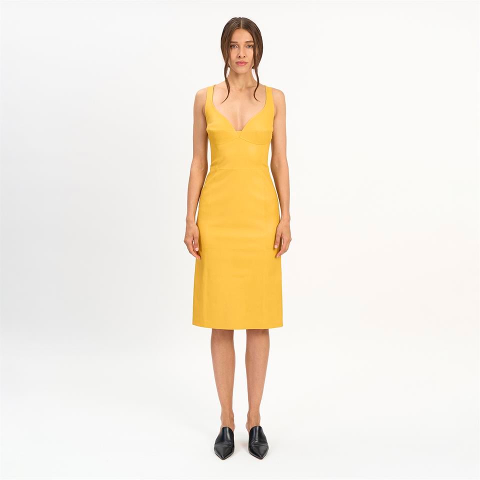 desa 1972 K14508 | Leather Bustier Dress