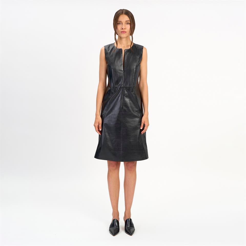Desa 1972 K14509 | Leather Soft Corset Dress