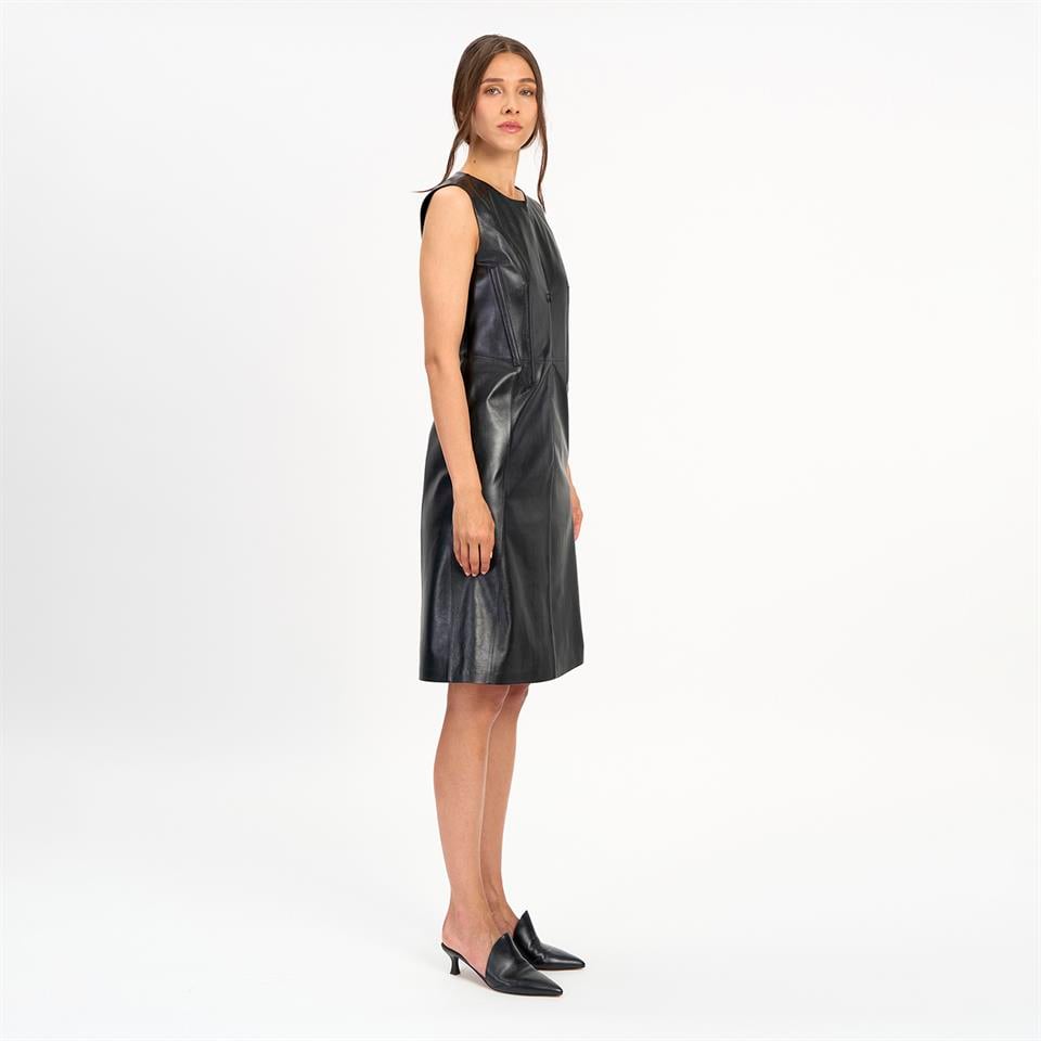 Desa 1972 K14509 | Leather Soft Corset Dress