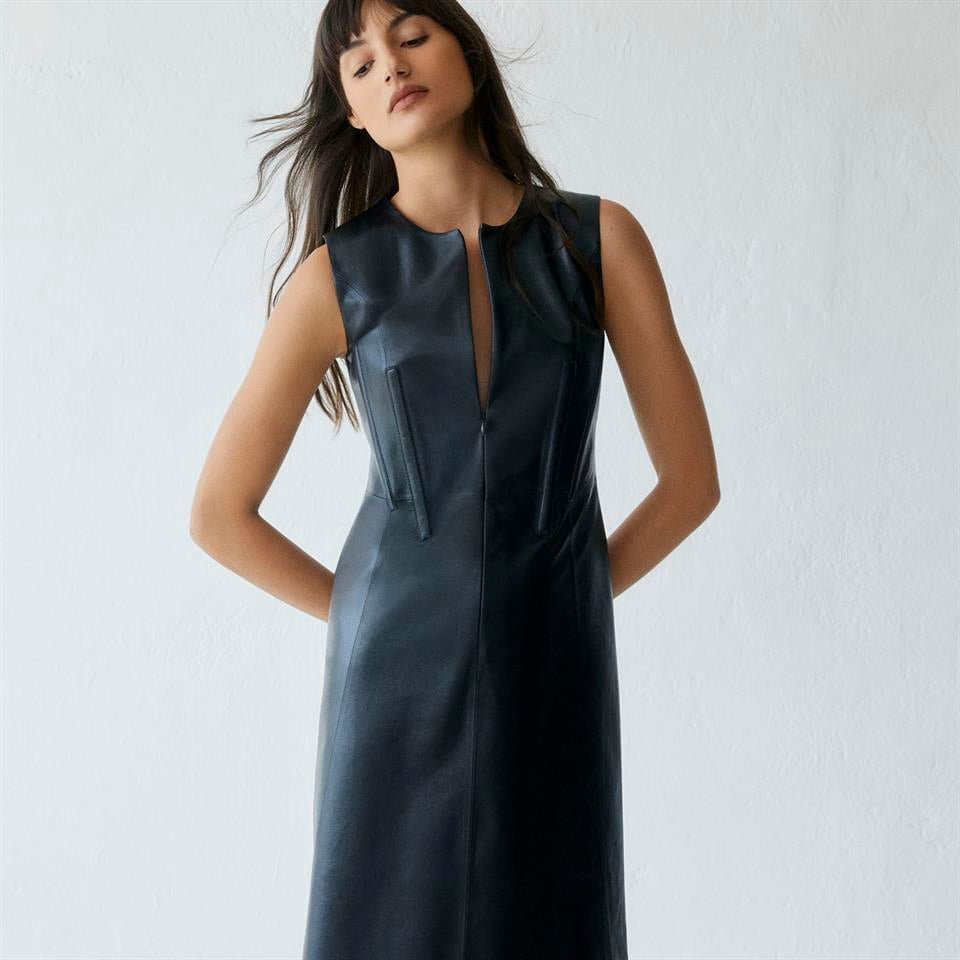 desa 1972 K14509 | Leather Soft Corset Dress