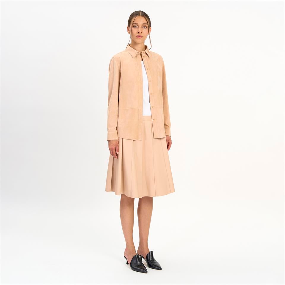 Desa 1972 K14514 | Leather Oversized Shirt