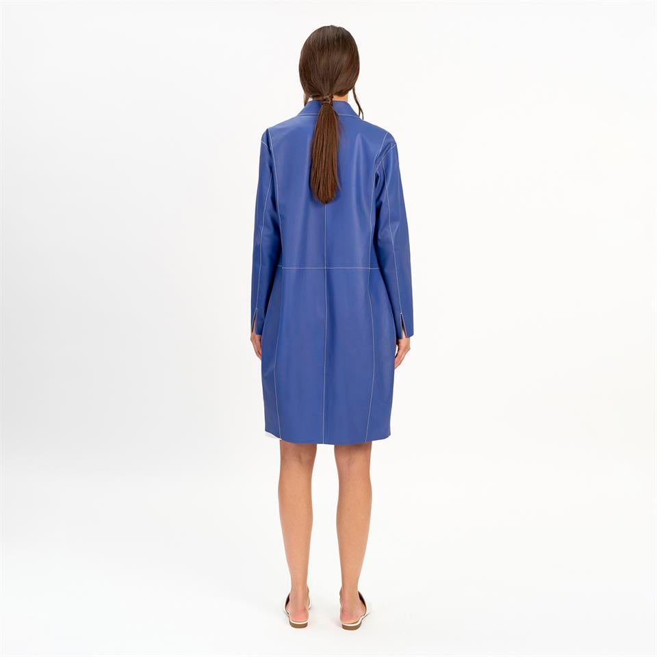 Desa 1972 K14523 | Leather Egg-Shaped Coat