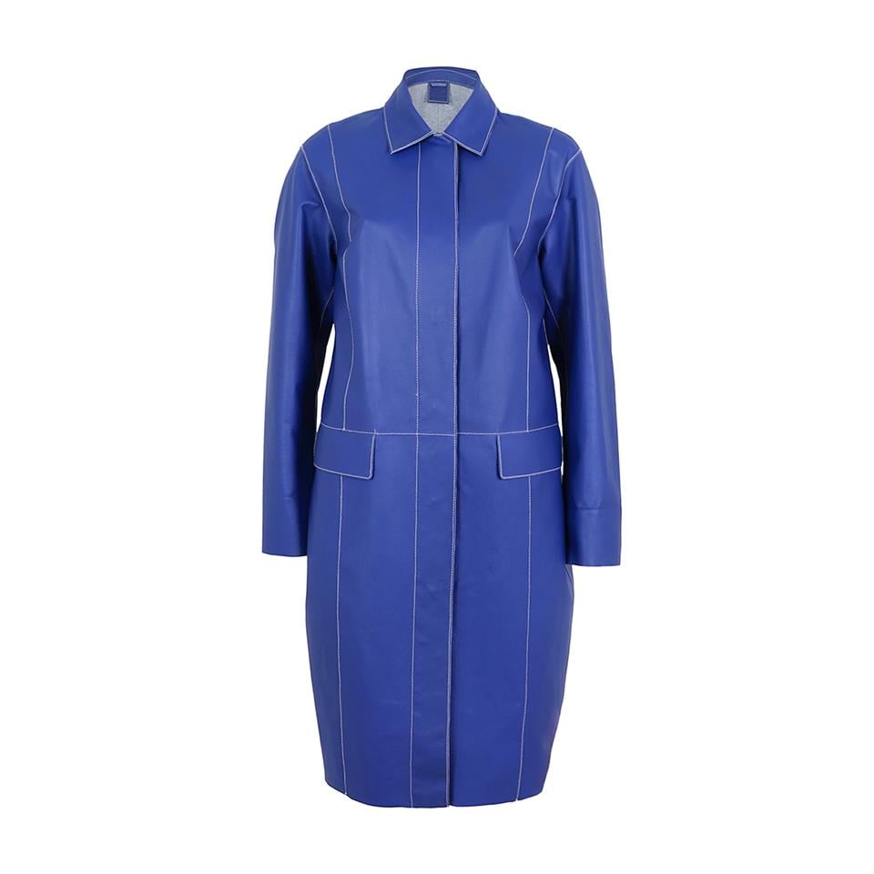 Desa 1972 K14523 | Leather Egg-Shaped Coat