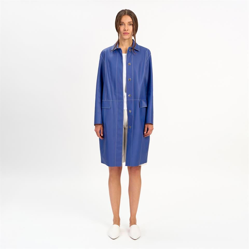 desa 1972 K14523 | Leather Egg-Shaped Coat