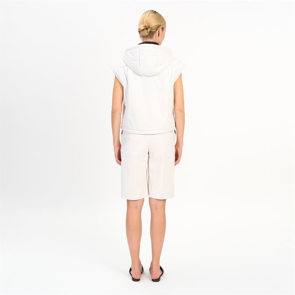 Desa 1972 K14527 | Leather Over Puffer Gılet