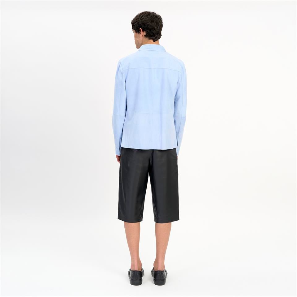 Desa 1972 K14532 | Leather Patch Pocket Shirt