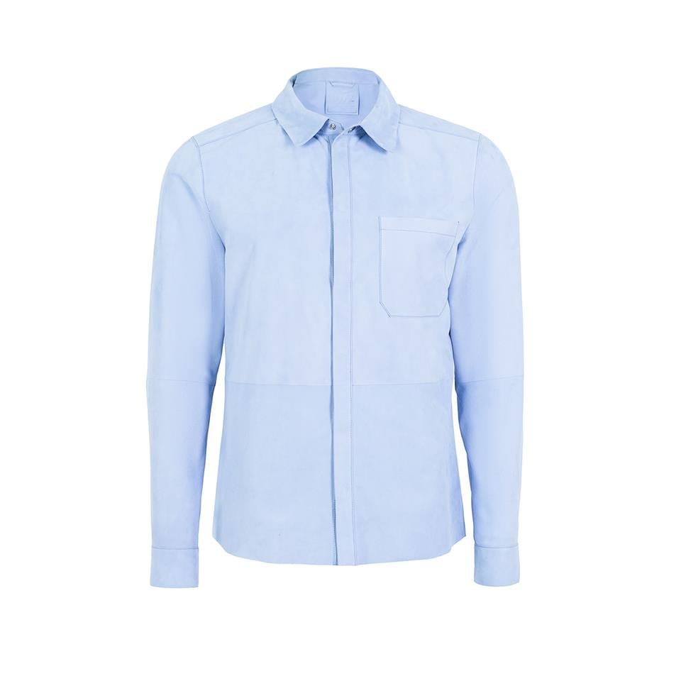 Desa 1972 K14532 | Leather Patch Pocket Shirt