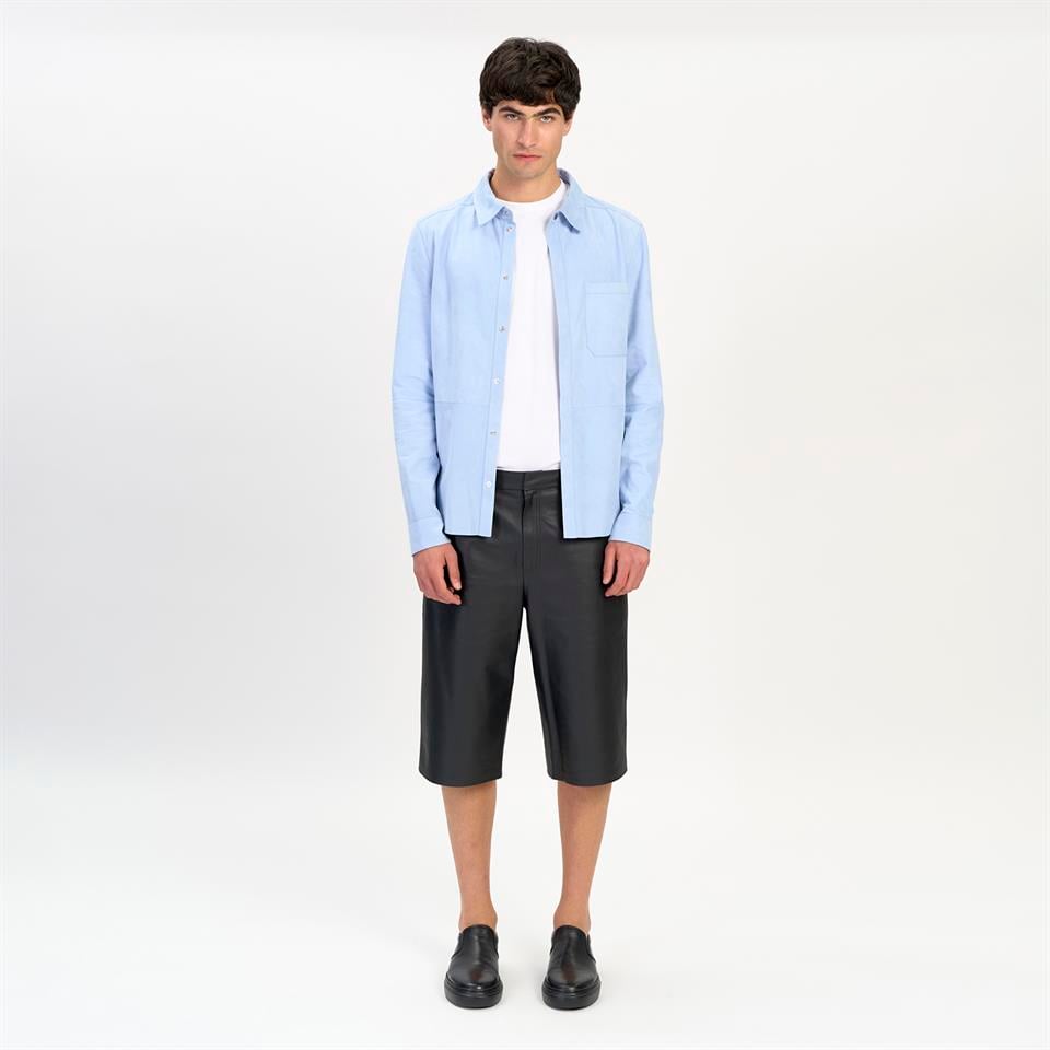 desa 1972 K14532 | Leather Patch Pocket Shirt