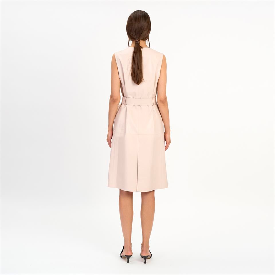 Desa 1972 K14408 | Leather Detachable Over Trench Coat