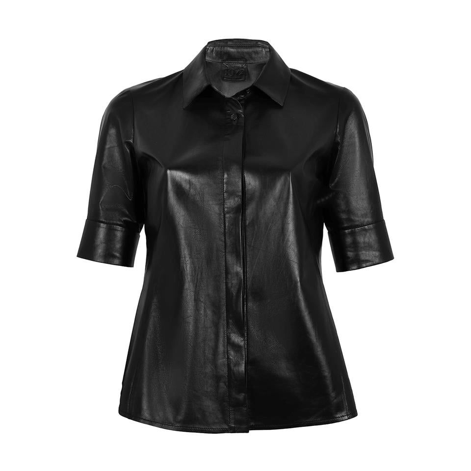 Desa 1972 K14457 | Leather Classic Short Sleeve Shirt