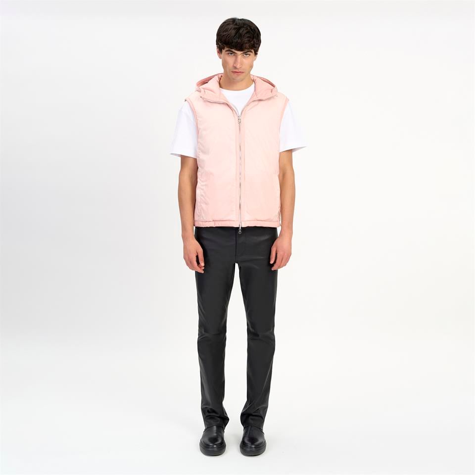 desa 1972 K14494 | Reversıble Leather Lıght Padded Gılet