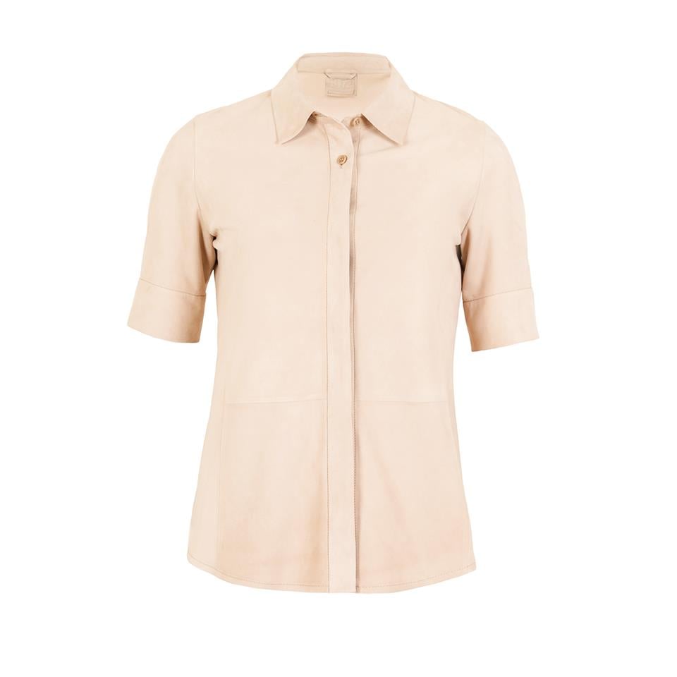 Desa 1972 K14537 | Leather Classic Short Sleeve Shirt