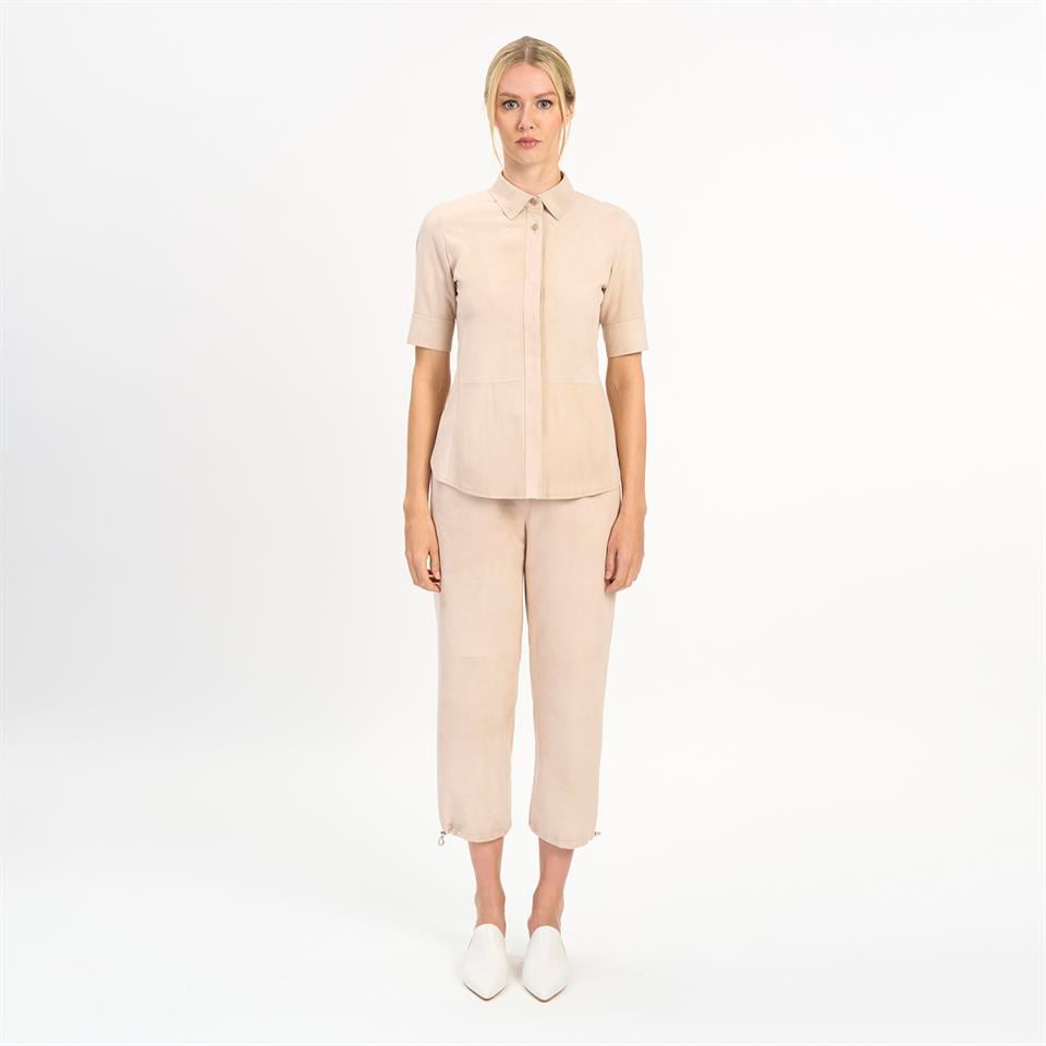 desa 1972 K14537 | Leather Classic Short Sleeve Shirt