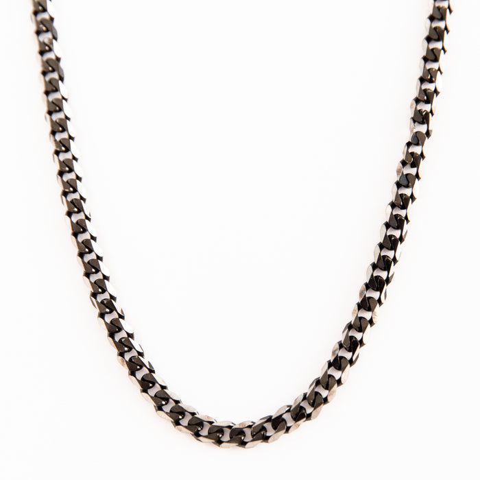 designb Curb Chain Necklace in Gunmetal Stainless Steel - Limited Edition