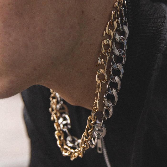 Designb Anchor Links Chunky Neckchain In Silver