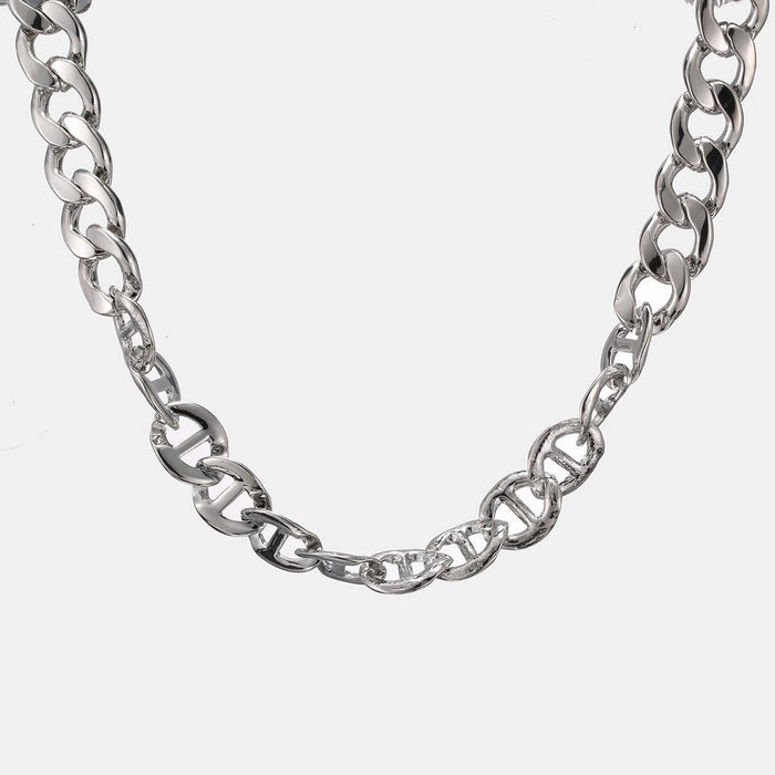 designb Anchor Links Chunky Neckchain in Silver