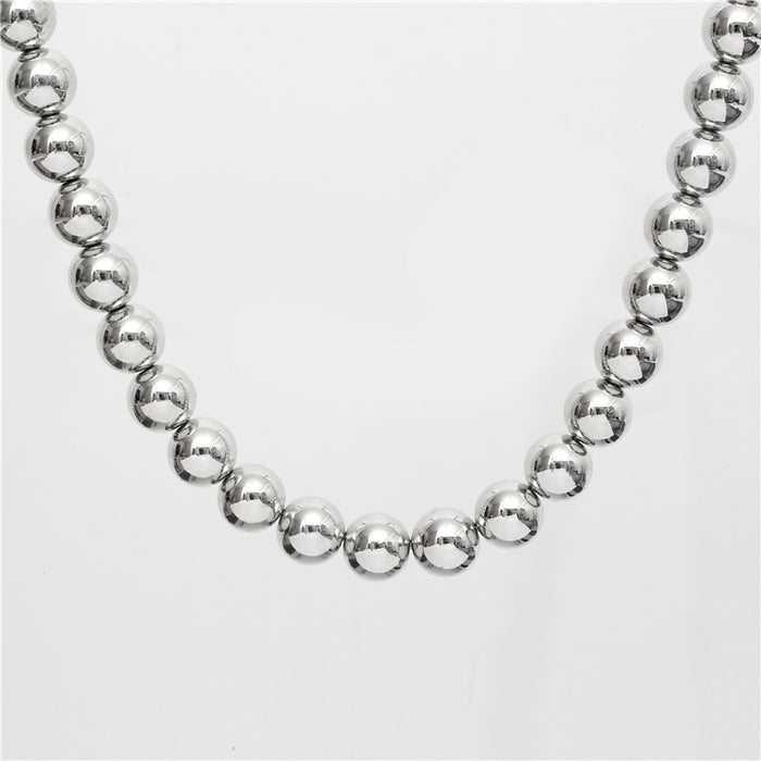 Designb Ball Necklace In Silver