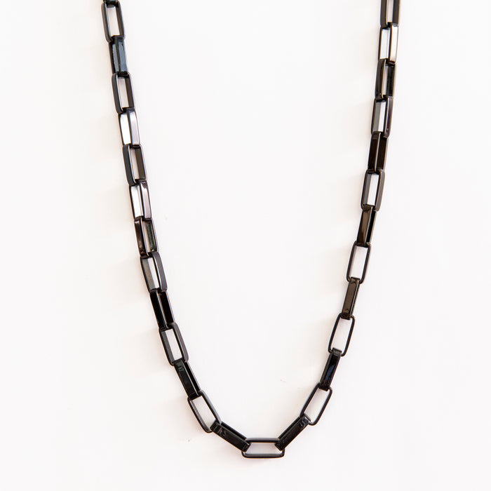 designb Big Links Chain in Black Stainless Steel
