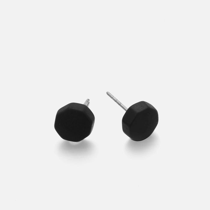 designb Black Plug Earrings In Black