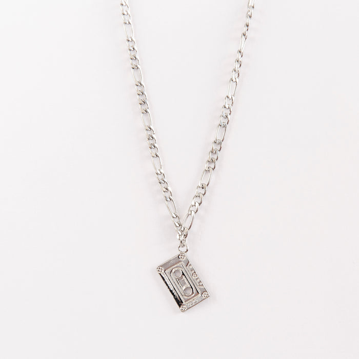 Designb Cassette Pendant Necklace In Silver