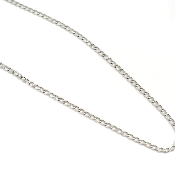 designb Chain Necklace In Silver Stainless Steel