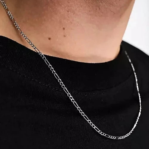 designb Figaro Chain Necklace In Silver