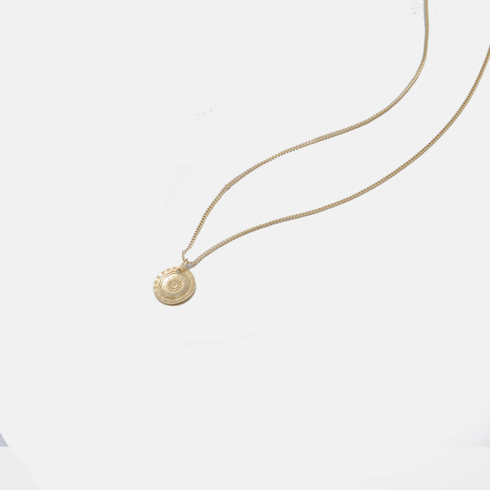 Designb Gold Plated Necklace With Pendant In 