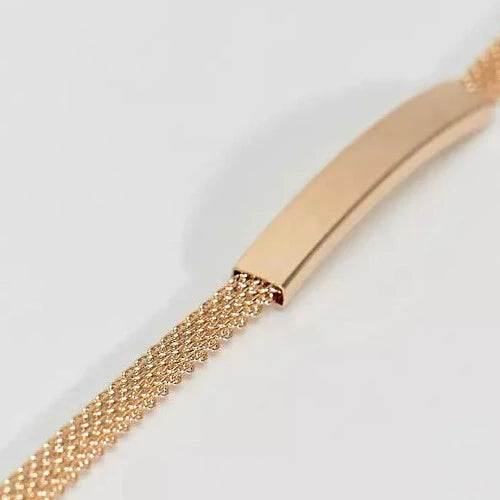 Designb ID Chain Bracelet In Gold