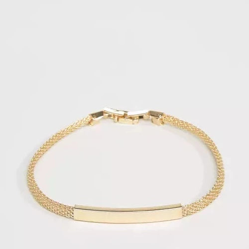 designb ID Chain Bracelet In Gold