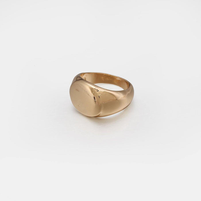 Designb Oval & Band Ring In Silver & Gold In - 2 Pack