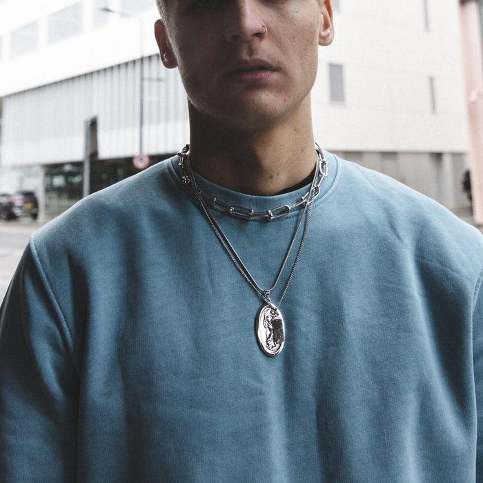 Designb Oval Links Neckchain In Silver