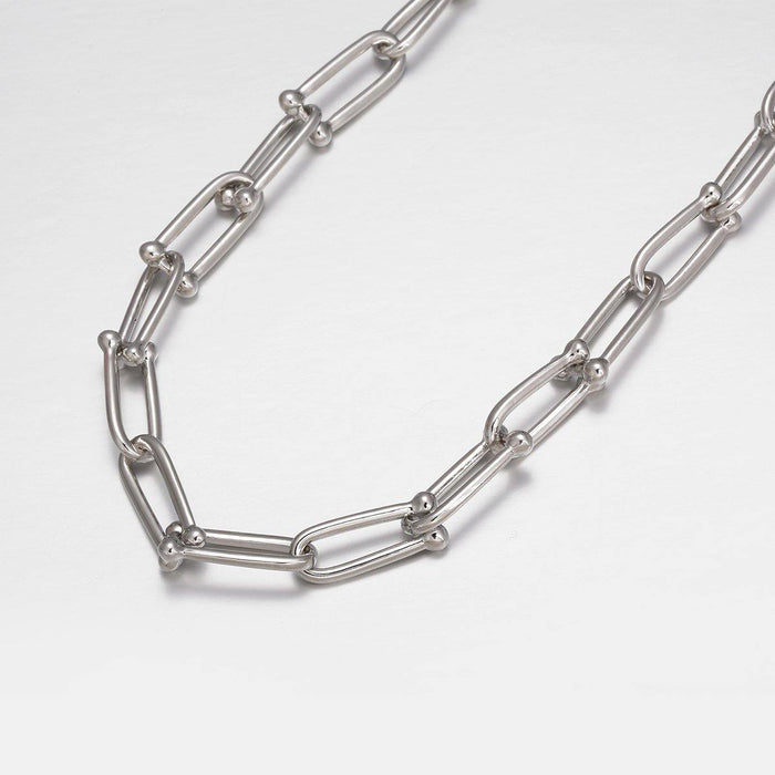 Designb Oval Links Neckchain In Silver