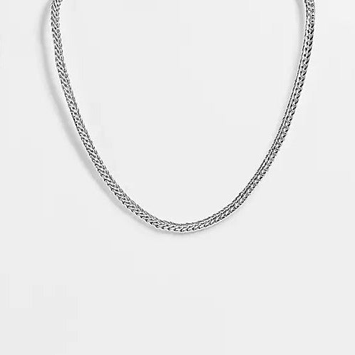 designb Silver Herringbone Necklace
