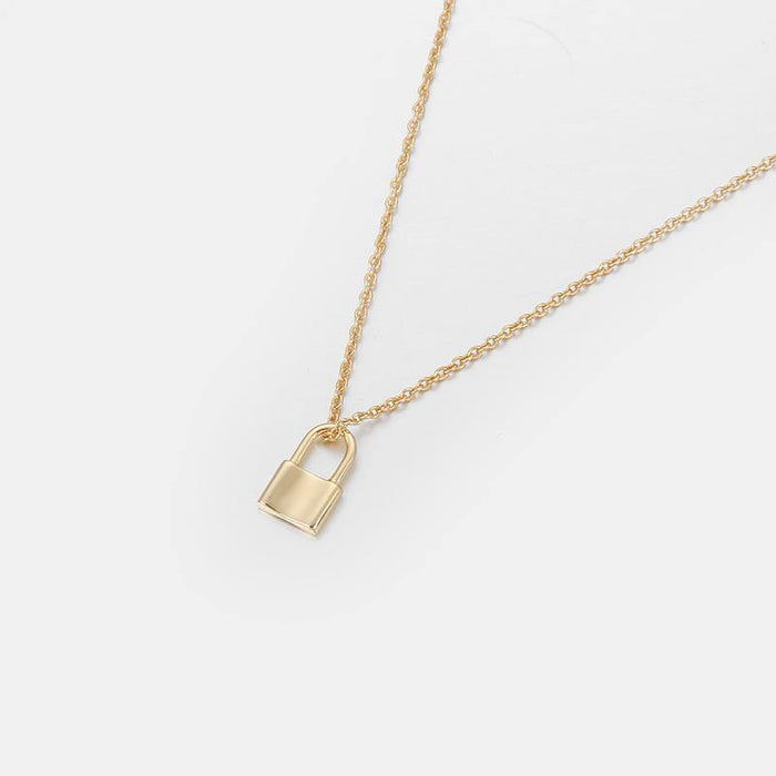 Designb Skinny Padlock Pendant In 