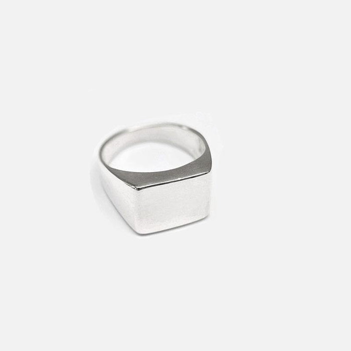 designb Square Signet Ring In 