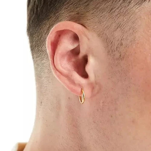 Designb Lost Souls - 12mm Hoop Earrings In Gold Stainless Steel