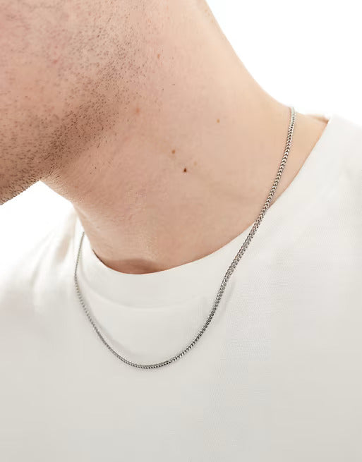 Designb Lost Souls Box Chain Necklace In Stainless Steel
