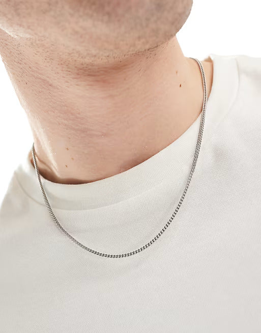 designb Lost Souls Box Chain Necklace in Stainless Steel