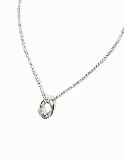 designb Lost Souls Cable Link Pendant Necklace in Stainless Steel