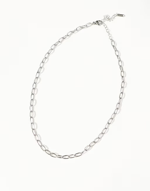 designb Lost Souls Chain Link Necklace in Stainless Steel