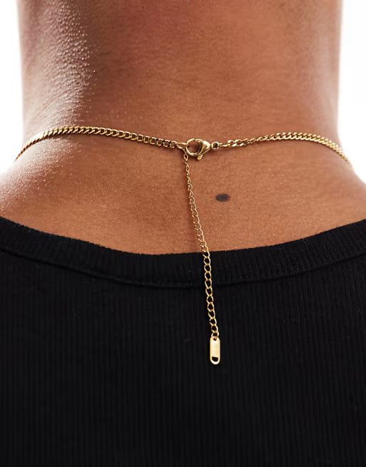 Designb Lost Souls Engraved Palm Tree Pendant Necklace In 18k Gold Plated