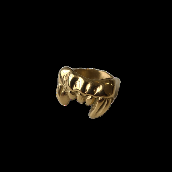 designb Lost Souls - Fang Ring in Gold Stainless Steel
