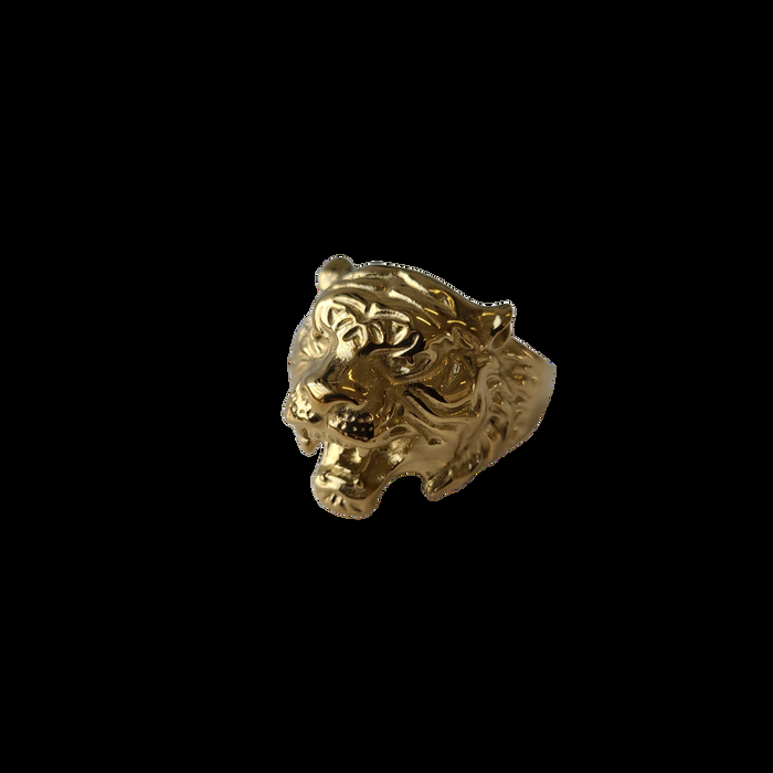 designb Lost Souls - Tiger Ring in Gold Stainless Steel