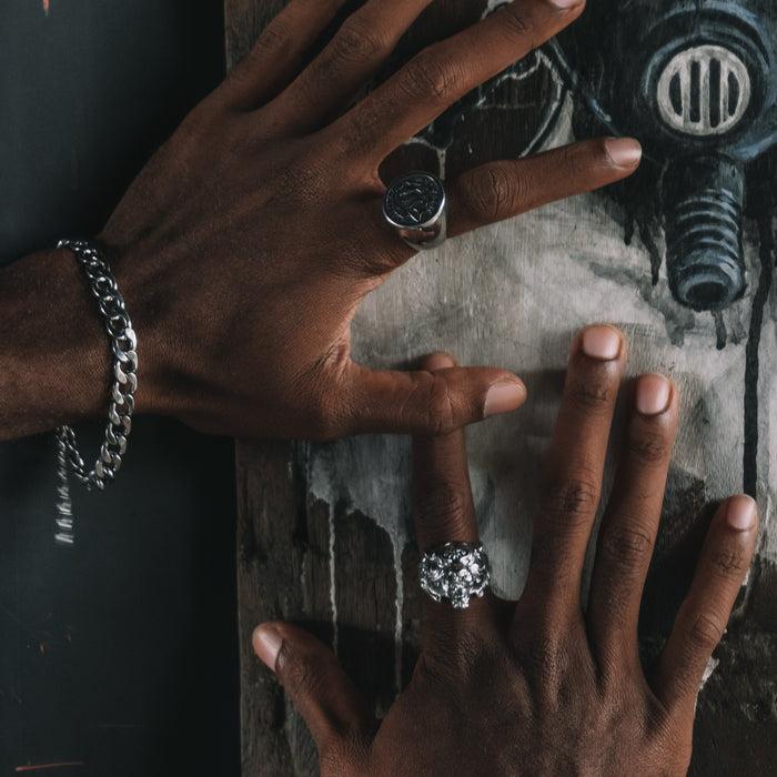 designb Lost Souls - Tiger Ring in Silver Stainless Steel