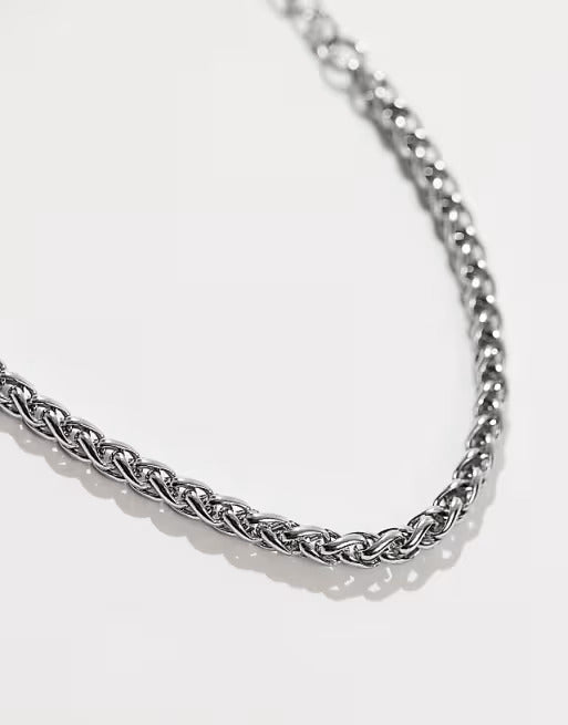 Designb Lost Souls Wheat Chain Bracelet In Stainless Steel